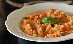 People cook risotto with lots of different ingredients, but the real star can be the sun-dried tomato.