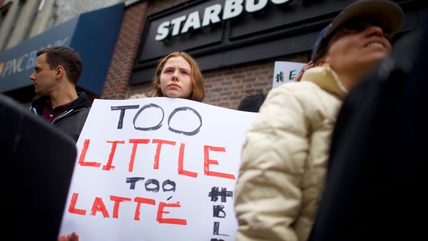 starbaucks protester