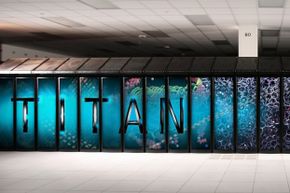 Titan’s exterior cabinets are the same ones that Jaguar was housed in, but they got a makeover for the new supercomputer.