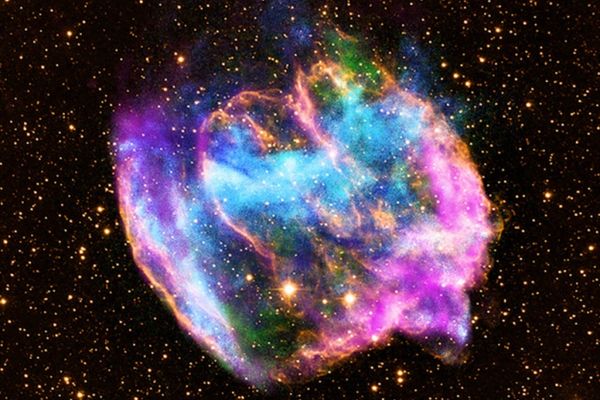 Composite image of supernova remnant W49B.