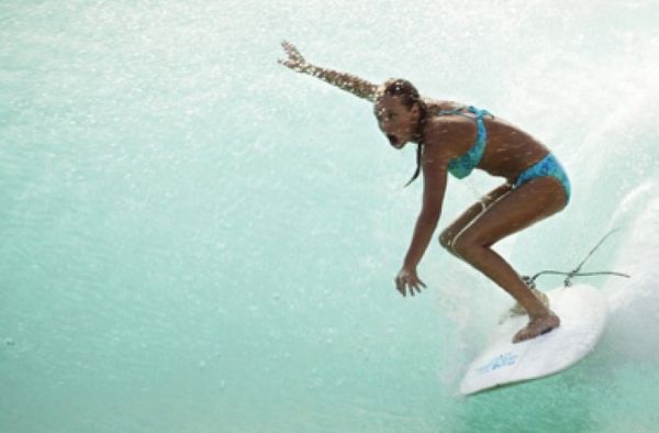 Surfers having fun in the water!