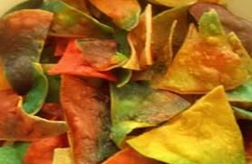 photo tie dyed tortilla chips