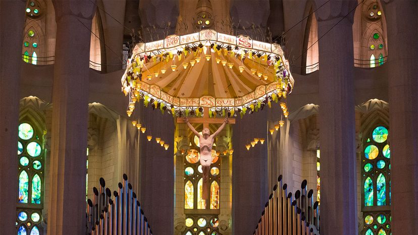 La Sagrada Familia Roman Catholic church interior