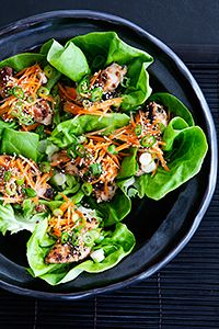 Using lettuce eliminates extra, unnecessary carbs that come with traditional flour wraps and makes room for yummy noodles instead!