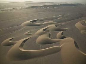 seif dunes in sahara desert