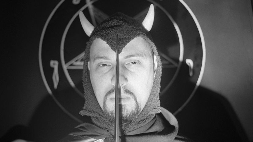 Anton LaVey, founder of the Church of Satan, is pictured here in costume. Bettmann/Getty Images