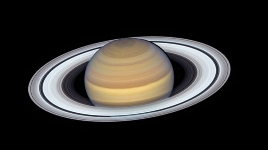 Saturn: Giant Rings and a Moon Full of Space Lakes