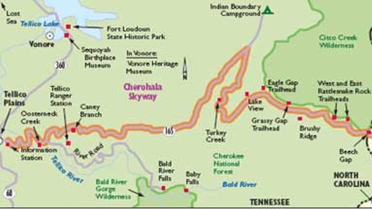 田纳西州风景秀丽：Cherohala Skyway“border=