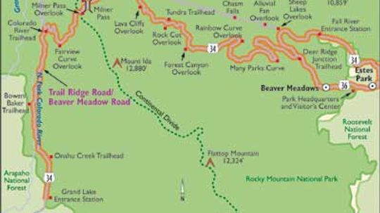 科罗拉多风景大道:Trail Ridge Road/Beaver Meadow Road＂border=