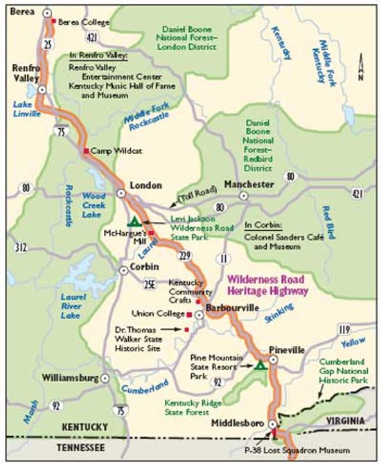 Kentucky Scenic Drives: Wilderness Road Heritage Highway