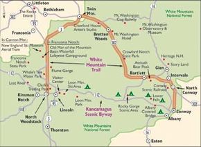 Kancamagus Scenic Byway Map New Hampshire Scenic Drive: White Mountain Trail | Howstuffworks