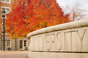 university in autumn