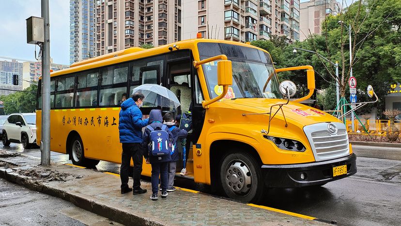 school bus, China