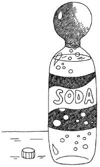 Turn soda pop into gas in a balloon.