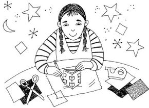 Make a Kaliedescope with your kids, and teach them about the color spectrum.