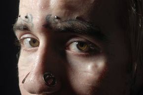 Pauly Unstoppable, one of the original three to undergo eyeball tattooing in Canada. 
