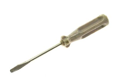 Flat head deals screwdriver with notch