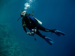 Scuba diver underwater