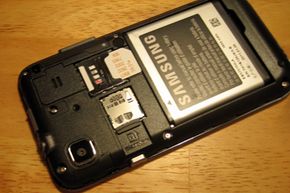 Micro SD card inside a phone