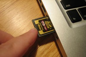 Laptop with SD-card slot