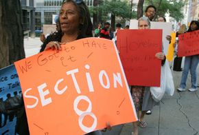 Section 8 protest in New York City