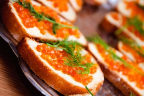 Is that real caviar or a version made from soy? We'll never tell.