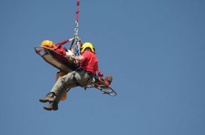 SAR helicopter lift.