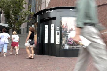 self-cleaning toilet in London