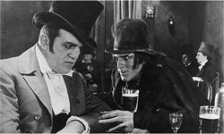 Scene from film version of Dr. Jekyll and Mr. Hyde