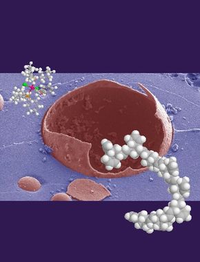 A newly-developed material embedded with microencapsulated healing agents will heal itself when tiny cracks form.
