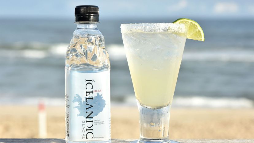 Icelandic Glacial sparkling water and Icelandic Fizzy Lime Margmarita