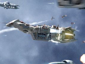 Serenity was attacked by the Reavers and Alliance ships without a sound.