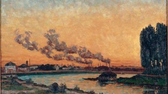 Setting Sun at Ivry by Jean-Baptiste Armand Guillaumin