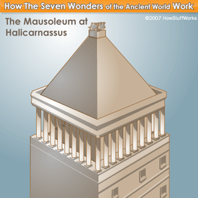 The Mausoleum of Halicarnassus Illustration