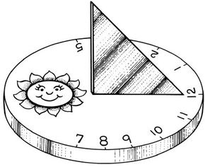 Sundial shadow fun activity