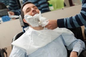 shave at the barber