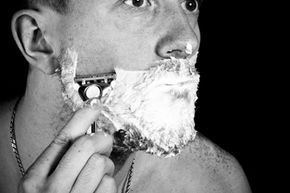 Man shaving