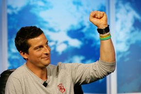 "Man vs. Wild" host Bear Grylls speaks at the Television Critics Association Press Tour July 13, 2007, in Beverly Hills, Calif.”border=