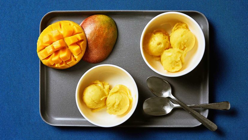 Mango sorbet 