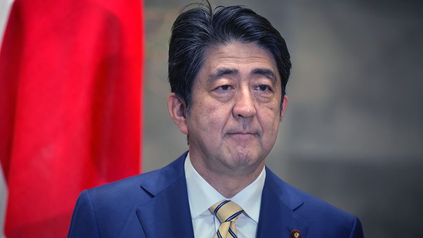 日本首相安倍晋三(Shinzo Abe)”width=