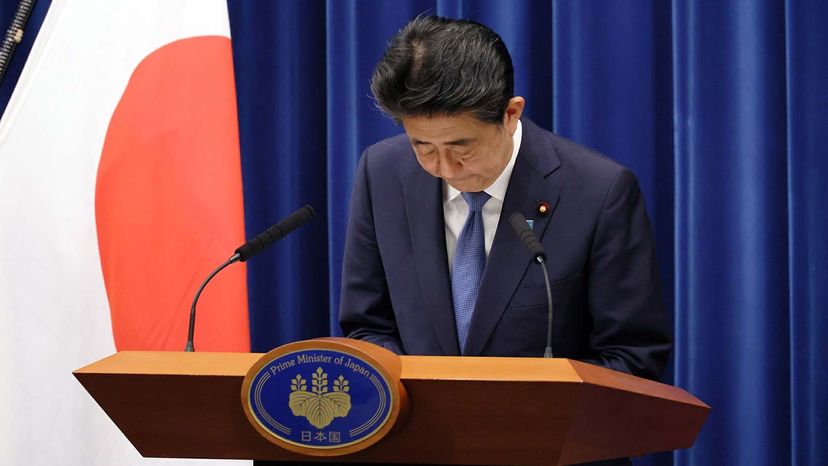 日本首相安倍晋三(Shinzo Abe)”border=