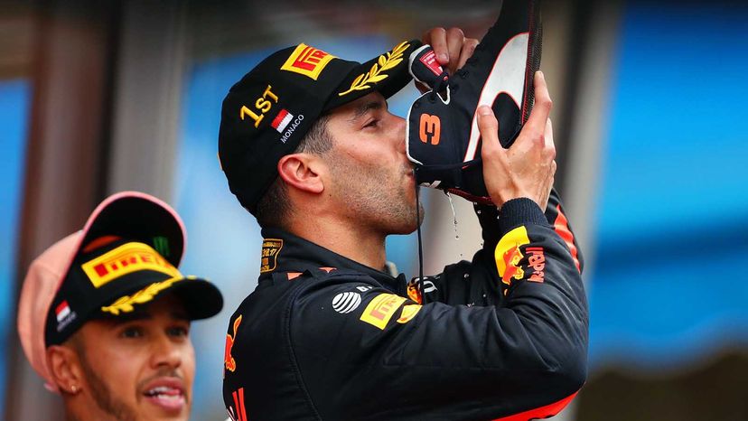 Daniel Ricciardo shoey