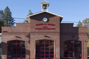 The firehouse in the town of Rough and Ready, California