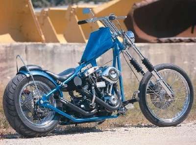 Old school hardtail store chopper