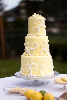 lemon wedding cake