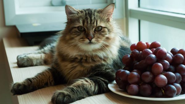 Can Cats Eat Grapes? Nope, and They Can't Have Raisins Either