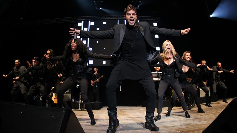 Ricky Martin performs