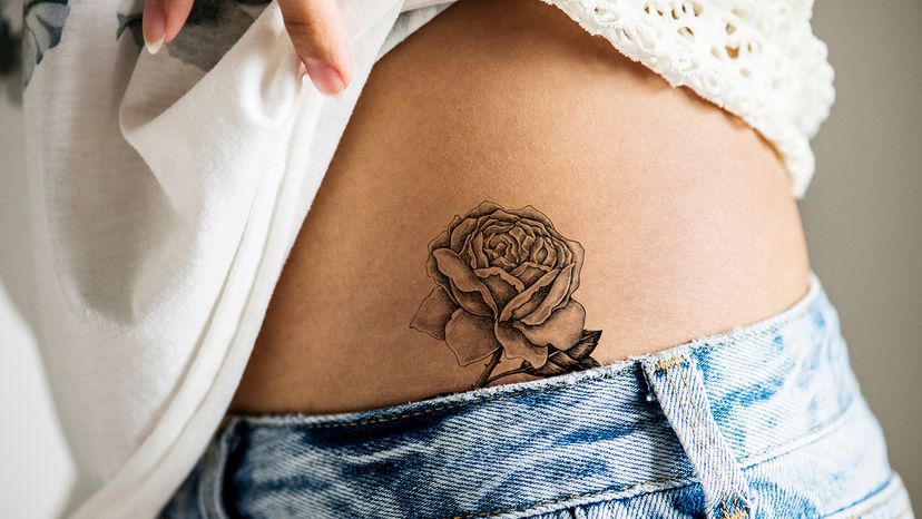 Hip tattoo