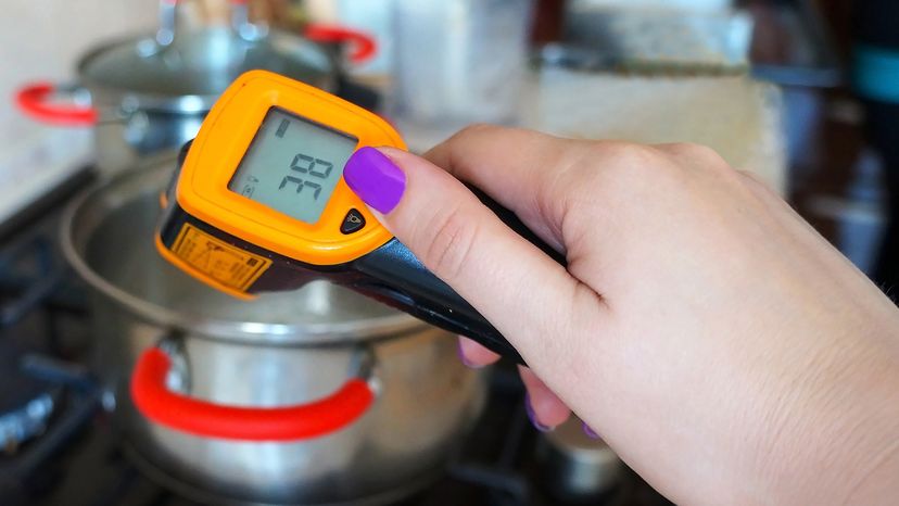 Infrared thermometer.