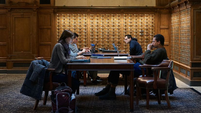 Yale Students studying